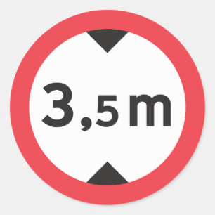 Adesivo Redondo Autocolantes de Altura