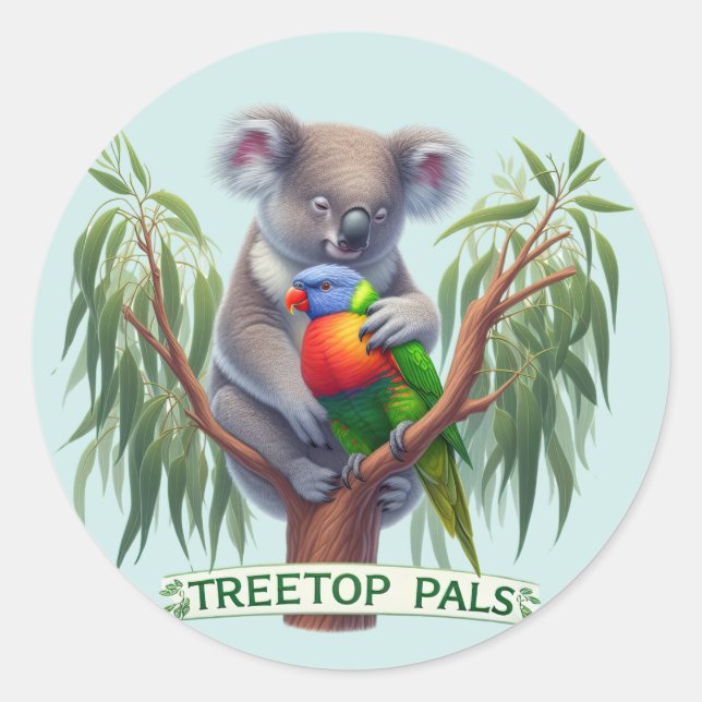 Adesivo Redondo Autocolantes de Amizade (Frente)