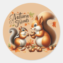 Adesivo Redondo Autocolantes de Amizade