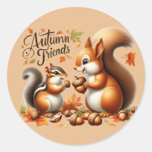 Adesivo Redondo Autocolantes de Amizade