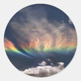 Adesivo Redondo Autocolantes de arco-íris
