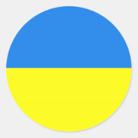 autocolantes de bandeira da ucrânia