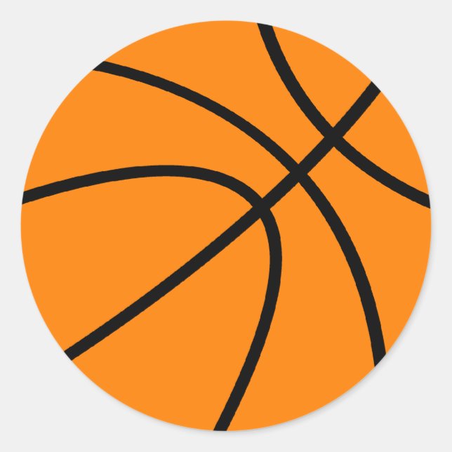 Adesivo Redondo Autocolantes de basquete redondos (Frente)