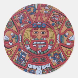 Adesivo Redondo Autocolantes de Calendário Maias