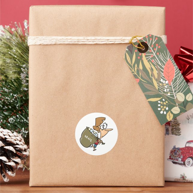 Adesivo Redondo Autocolantes de Carregando (Feriado)