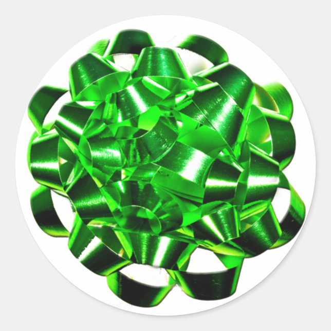 Adesivo Redondo Autocolantes de cartões de Natal personalizados (Frente)