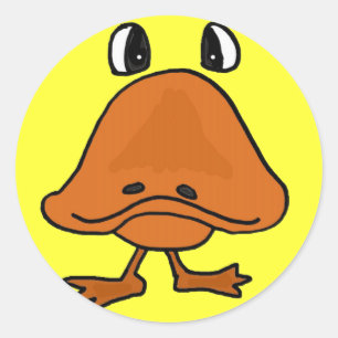 Adesivo Redondo Autocolantes de cartoon AZ-Pato