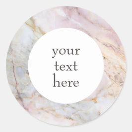 Adesivo Redondo Autocolantes de Cinza Dourada para mármore persona