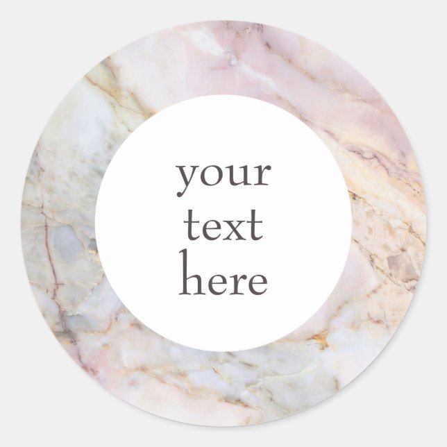 Adesivo Redondo Autocolantes de Cinza Dourada para mármore persona (Frente)