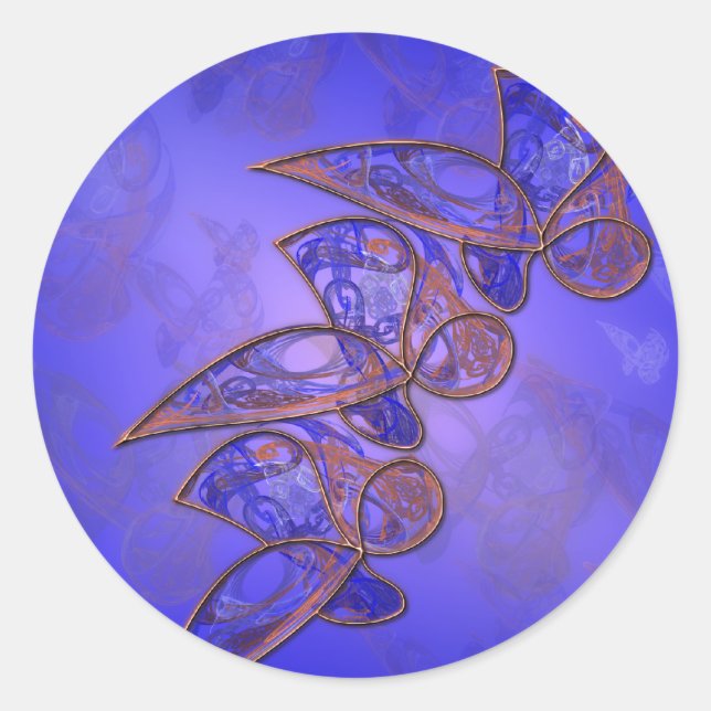 Adesivo Redondo Autocolantes de Cobre (Frente)