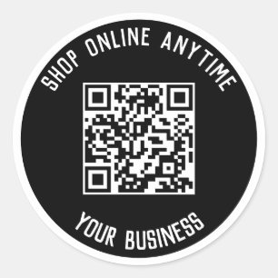 Adesivo Redondo Autocolantes de código QR de empresa - Comprar sem