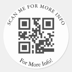 Adesivo Redondo Autocolantes de código QR personalizados
