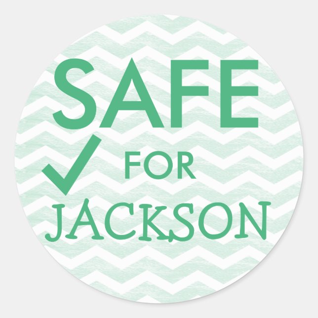 Adesivo Redondo Autocolantes de Comida seguros para dietas especia (Frente)