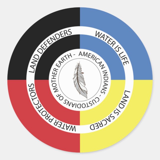 Adesivo Redondo Autocolantes de custódia da Terra (redondos) (Frente)