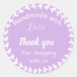 Adesivo Redondo Autocolantes de design de fronteira.