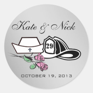 Adesivo Redondo Autocolantes de Enfermeiro Personalizados