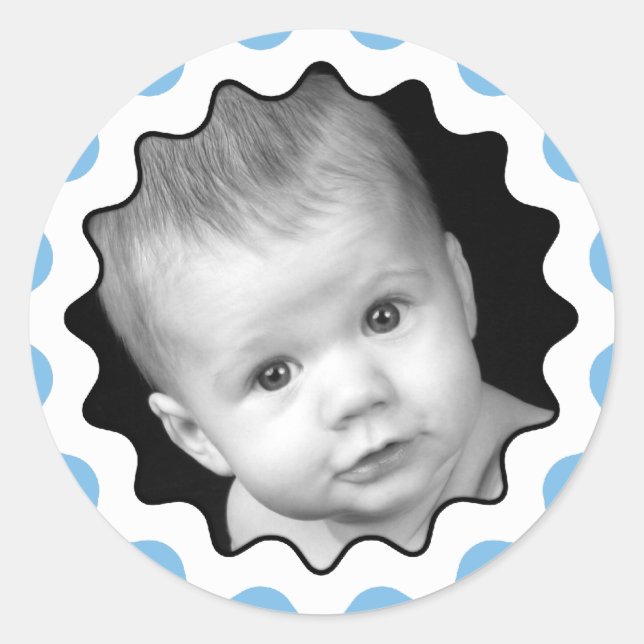 Adesivo Redondo Autocolantes de fotos (Frente)