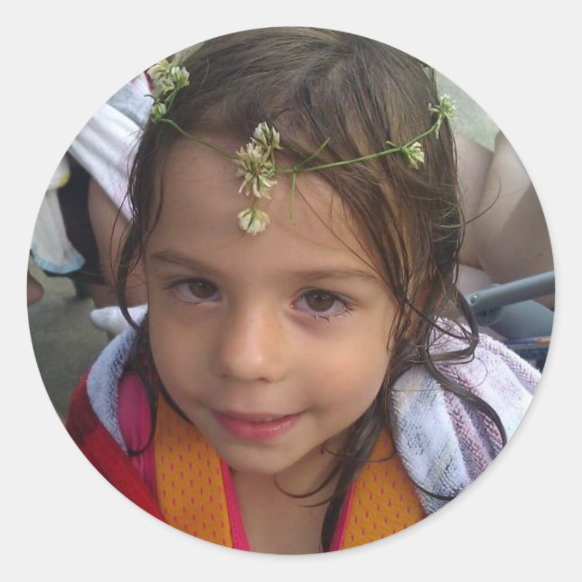 Adesivo Redondo Autocolantes de fotos (Frente)