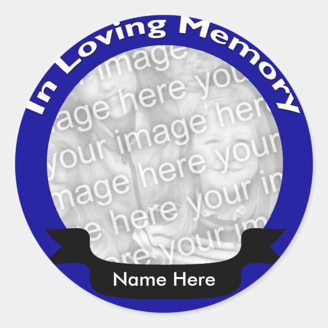 Adesivo Redondo Autocolantes de fotos (Frente)