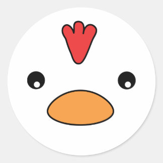 Adesivo Redondo Autocolantes de frango