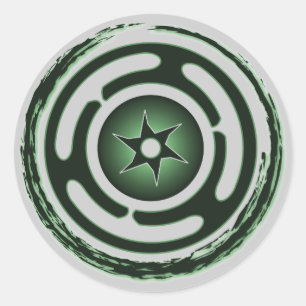 Adesivo Redondo Autocolantes de Hecate