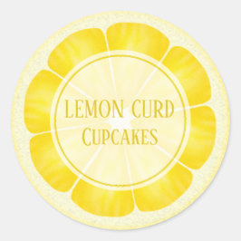 Adesivo Redondo Autocolantes De Limão Personalizáveis Para Dessert