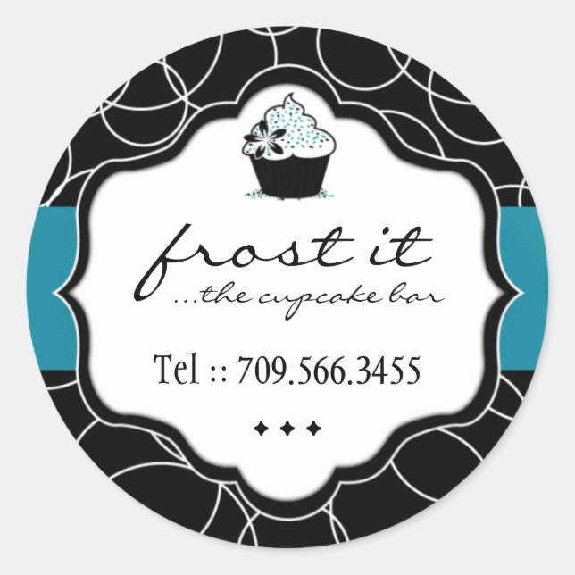 Adesivo Redondo Autocolantes de luxo (Frente)