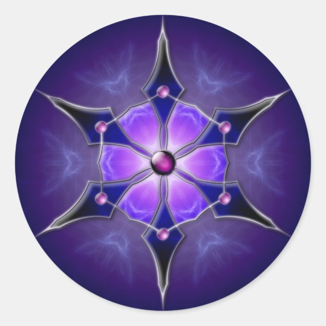 Adesivo Redondo Autocolantes de luz fria (Frente)