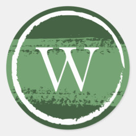 Adesivo Redondo Autocolantes de Monograma Redondos Personalizados