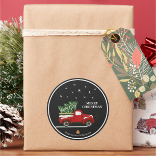Adesivo Redondo Autocolantes de Natal Personalizados