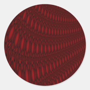 Adesivo Redondo Autocolantes de Octopus Vermelho