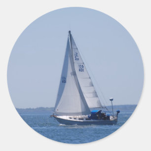 Adesivo Redondo Autocolantes de veleiro