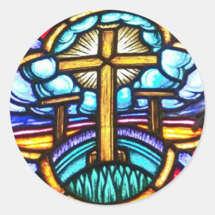 Adesivo Redondo Autocolantes de vidro