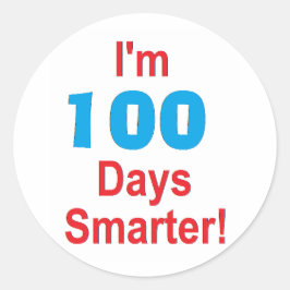 Adesivo Redondo Autocolantes do 100º Dia da Escola
