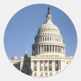 Adesivo Redondo Autocolantes do Capitólio