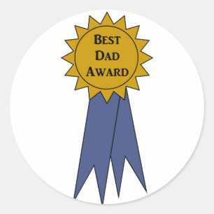 Adesivo Redondo Autocolantes do Prêmio do melhor Pai