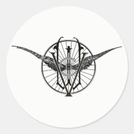 Adesivo Redondo Autocolantes do Vermont Wheel