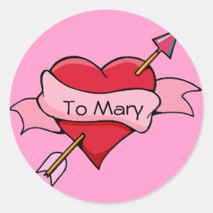 Adesivo Redondo Autocolantes e palitos de seta personalizáveis