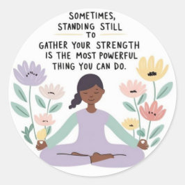 Adesivo Redondo Autocolantes em pé