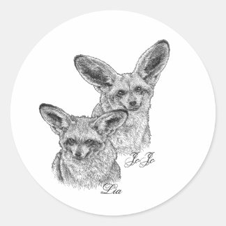 Adesivo Redondo Autocolantes - Lia & JoJo