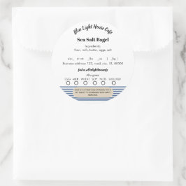 Adesivo Redondo Autocolantes modernos de Comida de algodão