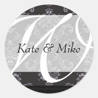 Adesivo Redondo Autocolantes monogramas| E1