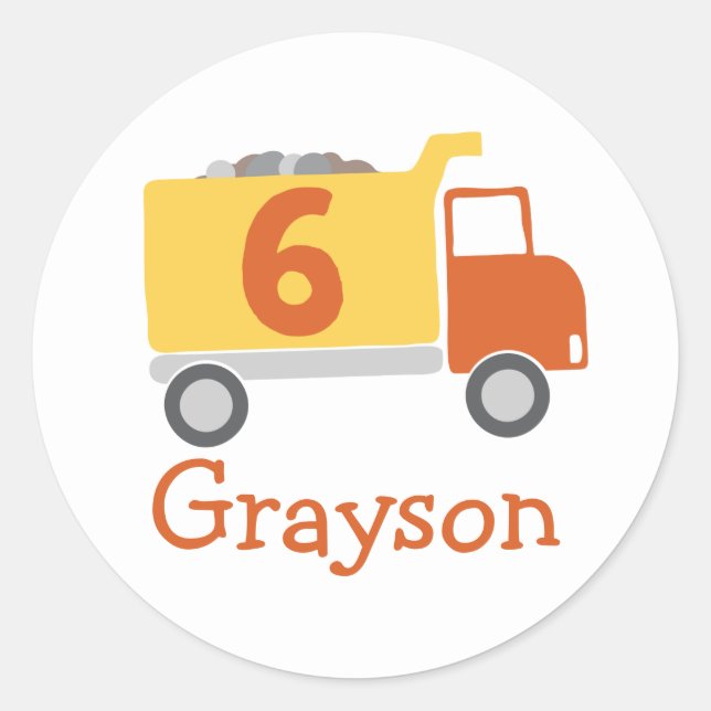 Adesivo Redondo Autocolantes para 6 de construção (Frente)