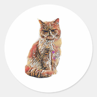 Adesivo Redondo Autocolantes personalizados da foto do seu animal