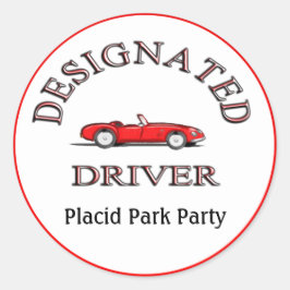 Adesivo Redondo Autocolantes personalizados de driver designados