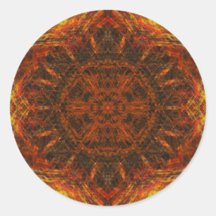 Adesivo Redondo Autocolantes personalizados do Fire Star