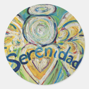 Adesivo Redondo Autocolantes personalizados do Word Inspiration An