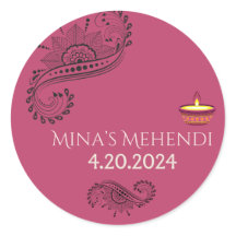 Autocolantes personalizados Mehendi