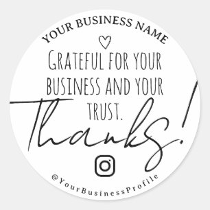 Adesivo Redondo Autocolantes personalizados para clientes de agrad