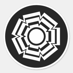 Adesivo Redondo Autocolantes, pretos